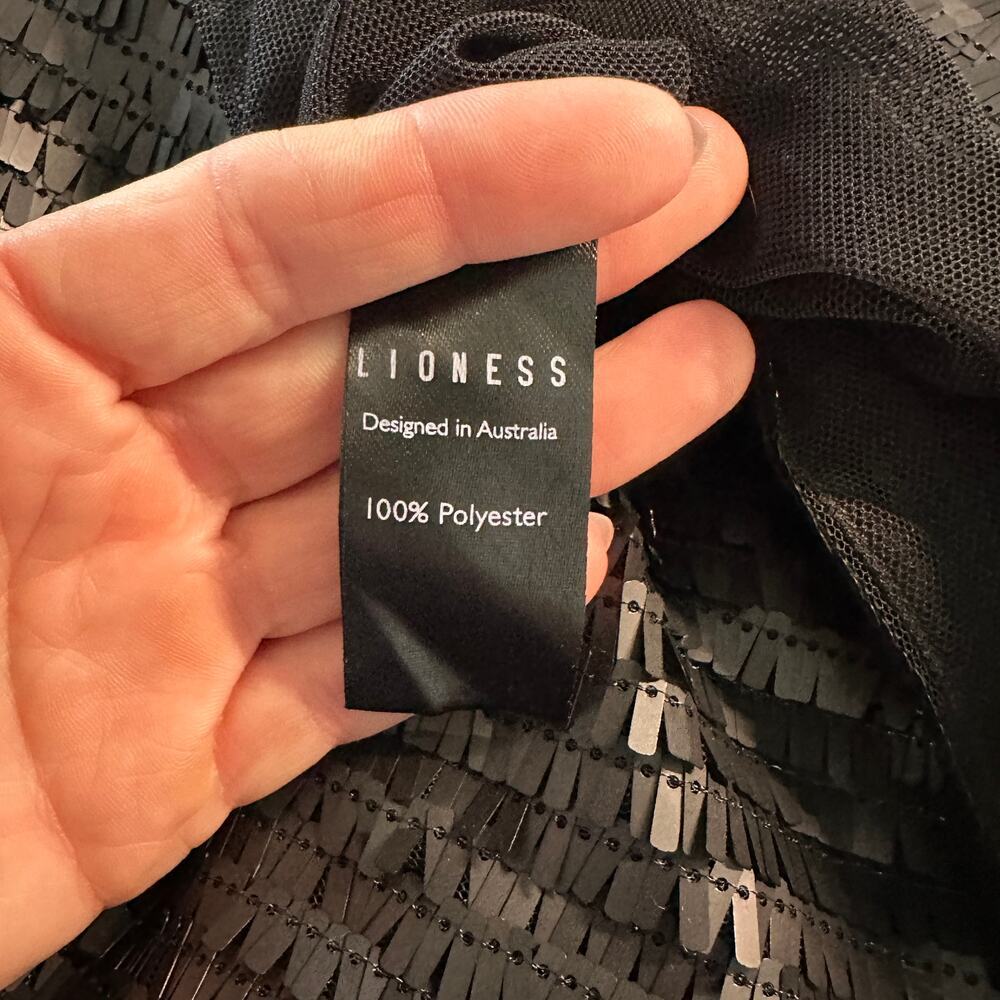 Lioness Crossroads Women's Matte Black Sequin Giselle Mini Skirt, Size S, NWT - Picture 6 of 7